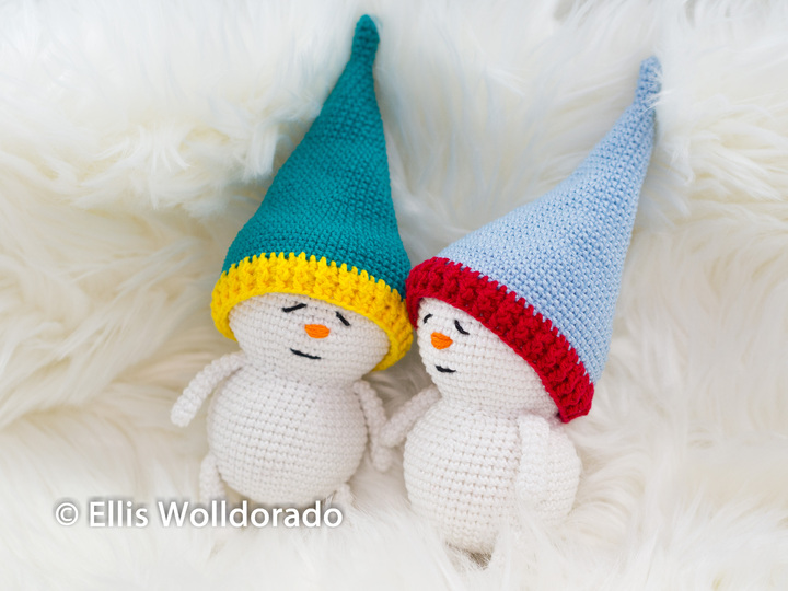 Schlummer Schneelinge, Amigurumi, Häkelanleitung