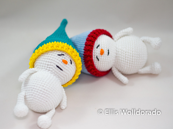 Schlummer Schneelinge, Amigurumi, Häkelanleitung