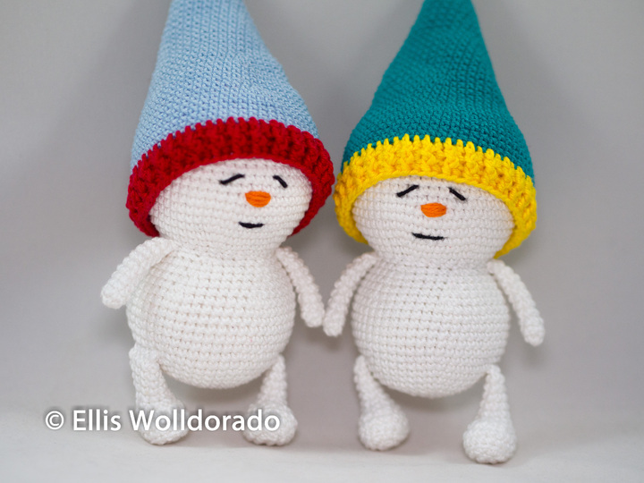 Schlummer Schneelinge, Amigurumi, Häkelanleitung