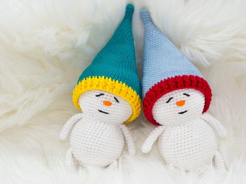 Schlummer Schneelinge, Amigurumi, Häkelanleitung