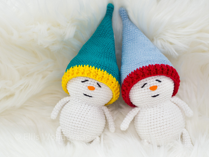 Schlummer Schneelinge, Amigurumi, Häkelanleitung