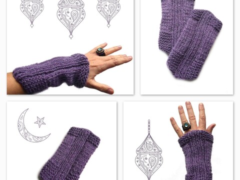 Strickanleitung Pulswärmer Handstulpen Handwärmer für Anfänger geeignet