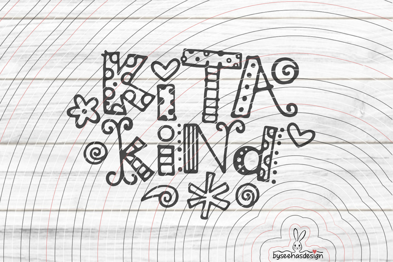Kita Kind Plotterdatei SVG DXF