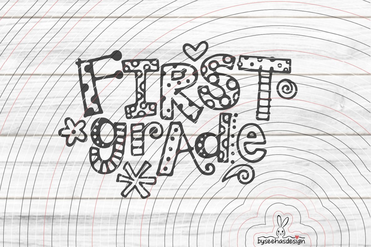 First Grade Plotterdatei SVG DXF - Bild 2