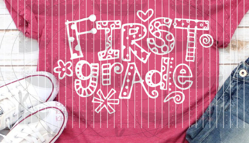 First Grade Plotterdatei SVG DXF FCM - Bild 3