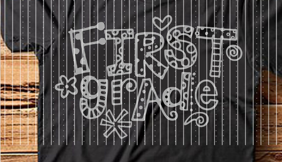 First Grade Plotterdatei SVG DXF