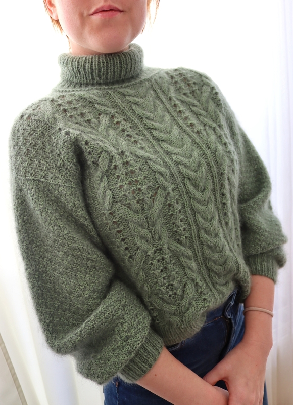 Strickanleitung Fläta Sweater, Gr. XS bis XL - Bild 6