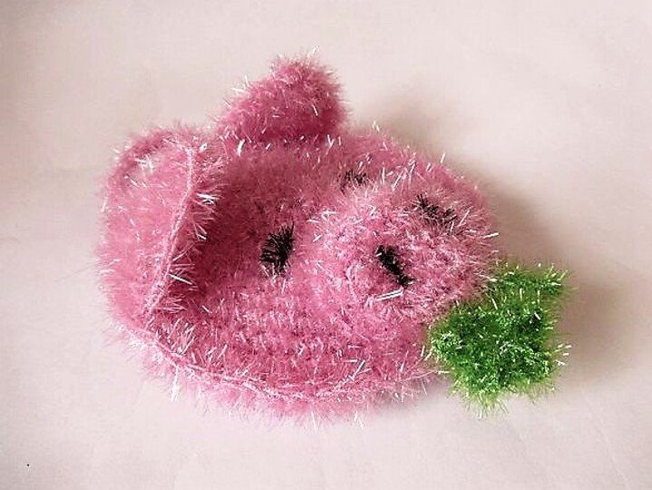 Häkelanleitung Spülschwamm-Peelingschwammm Glücksschwein