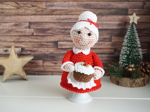 Häkelanleitung Weihnachtsfrau Sophie - PDF Datei