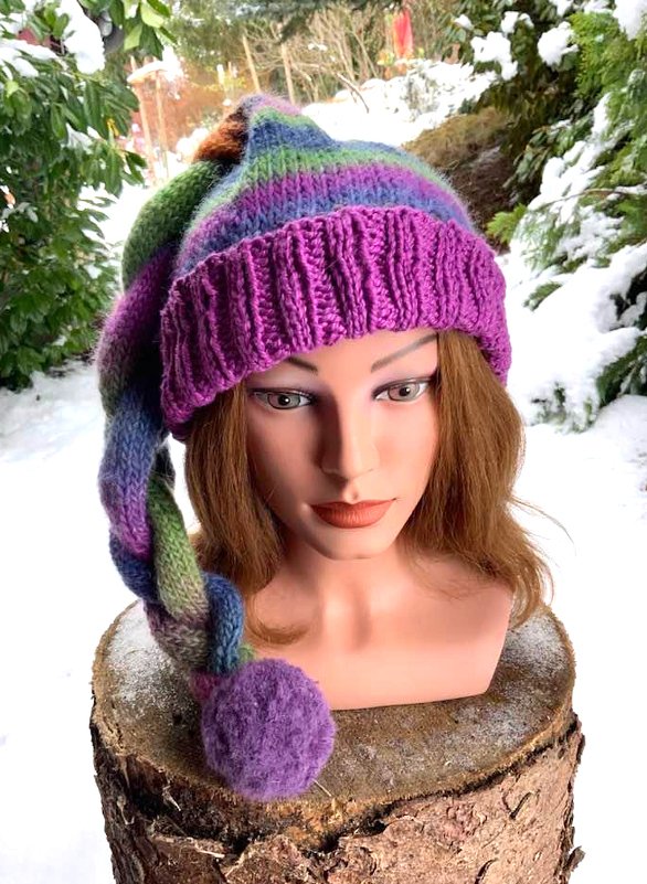 GESTRICKTE Mütze LUKAS mit geflochtenen Zopf - Bild 7