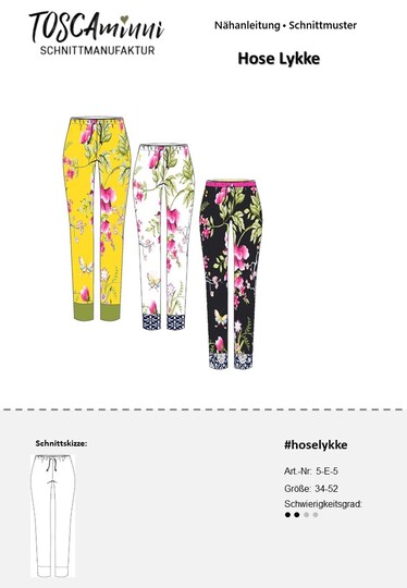 Jogginghose Lykke Gr. 34-52 Schnittmuster
