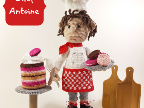 Chef Antoine, Amigurumi Hakelanleitung