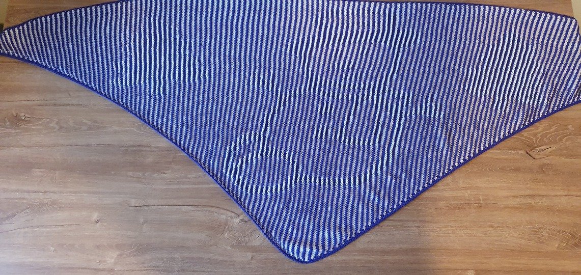 Schneemann, Schattenstricken, Illusionsstricken, Motivtuch