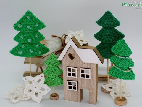 Weihnachtsbäumchen - Häkelanleitung
