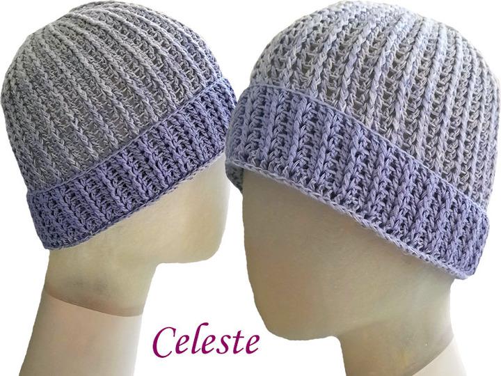 H&auml;kelanleitung M&uuml;tze Celeste