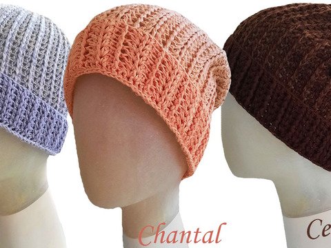 Anleitungsset 3 Häkelmützen alle Größen