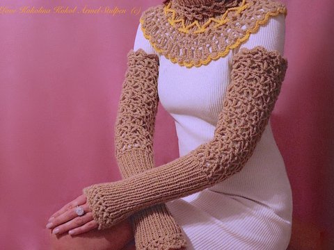 Häkel / Strick Anleitung Ärmel Stulpe