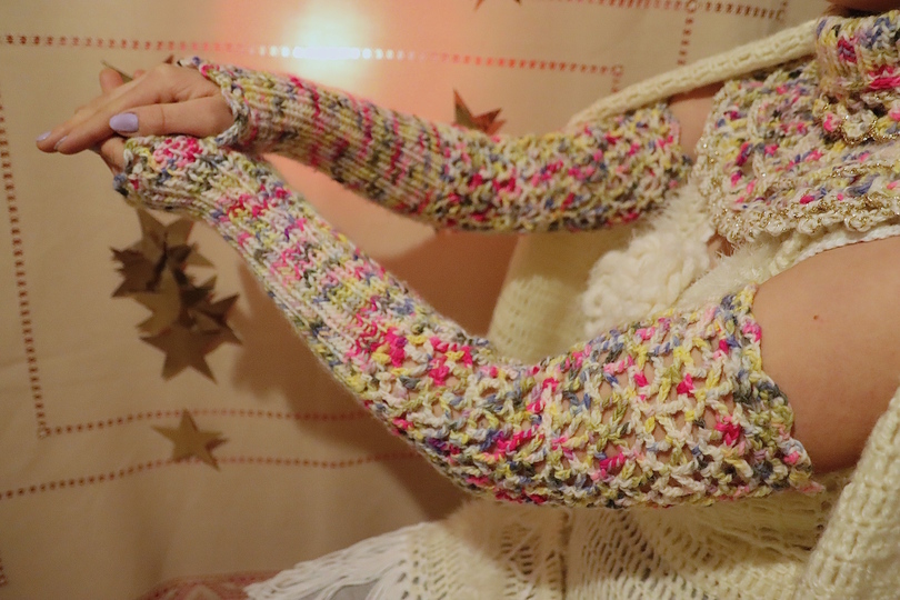 Häkel / Strick Anleitung Ärmel Stulpe