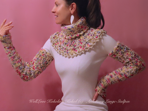 Häkelanleitung Kombi Stulpen + Kragen