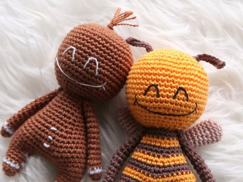 Grinsebiene und - lebkuchenmännchen - Kombianleitung von LaCritza