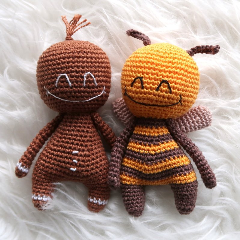 Grinsebiene und - lebkuchenmännchen - Kombianleitung von LaCritza - Bild 6