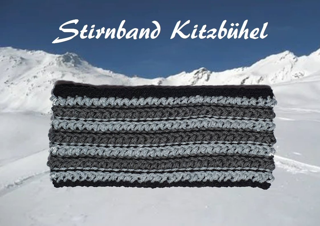 Häkelanleitung für Stirnband Kitzbühel