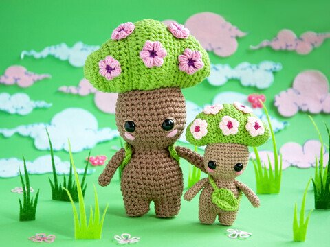 Little Tree Family Amigurumi Crochet Pattern