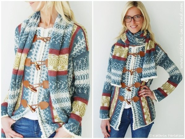 Strickanleitung für Jacke &amp; Schal | + BONUS Mütze | FJORD #4