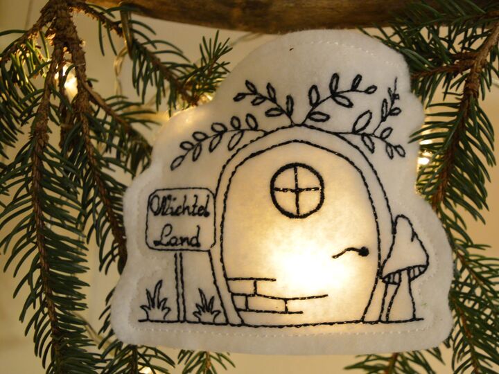 Stickdatei Wichteltür ins Wichtelland