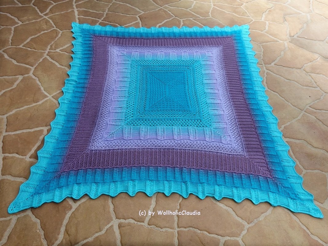 Häkelanleitung - Decke Traumland - 2 Versionen möglich - Bild 7