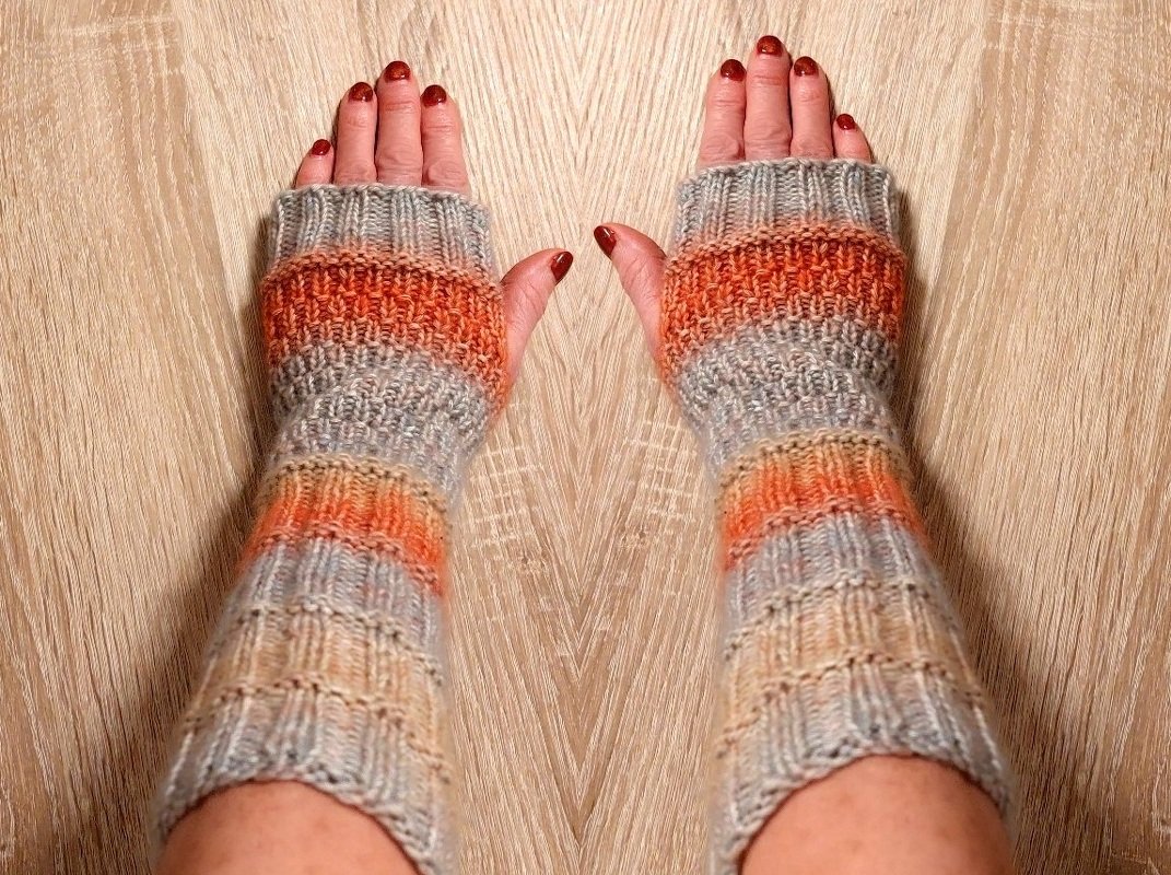 Anleitung Armstulpen "Herta"