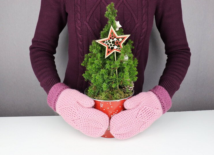 Handschuhe mit dem Herz für Erw./Kinder (stricklook, 2 Var.)