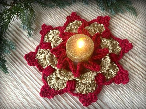 Teelichthalter "Doppelstern"