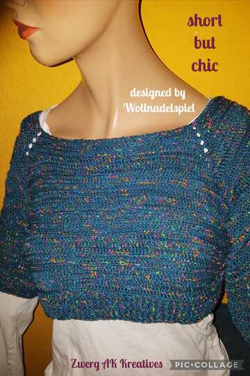 Short but chic - Crop Top Pullover häkeln in allen Damengrößen - RVO