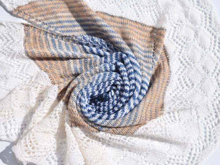 Strickanleitung Halbrundtuch Down Under