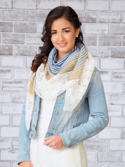 Strickanleitung Halbrundtuch Down Under