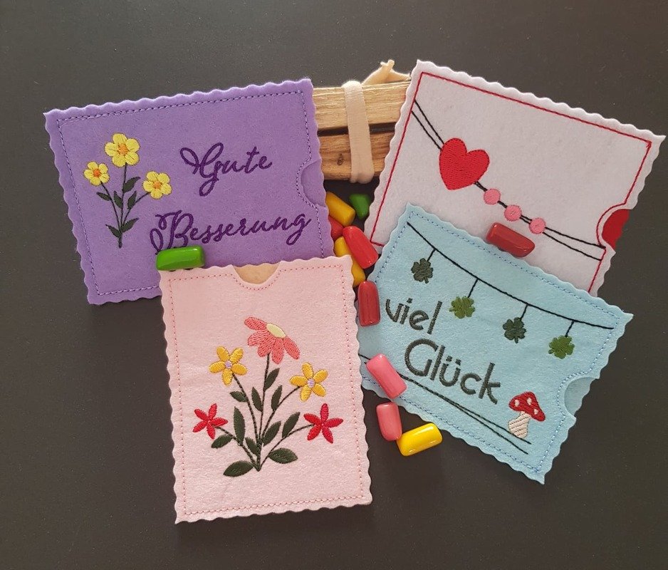 Stickdatei Gutscheinhüllen SET - Bild 5