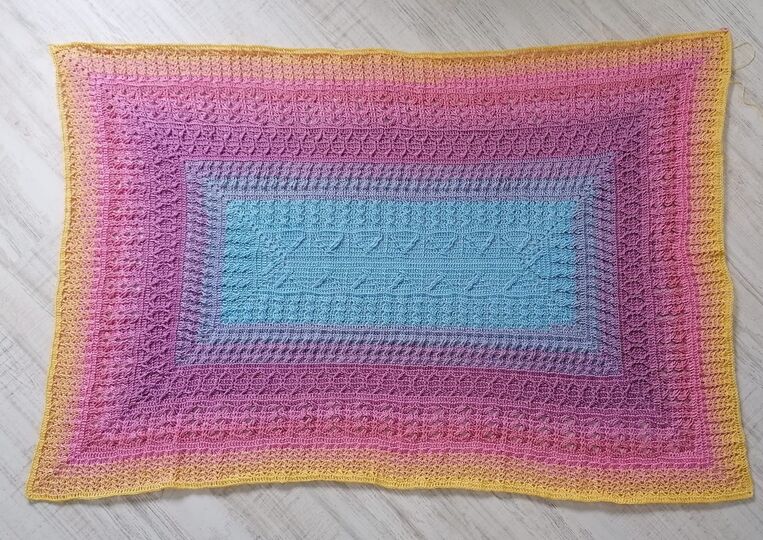 JahresCAL Kuscheldecke Saon