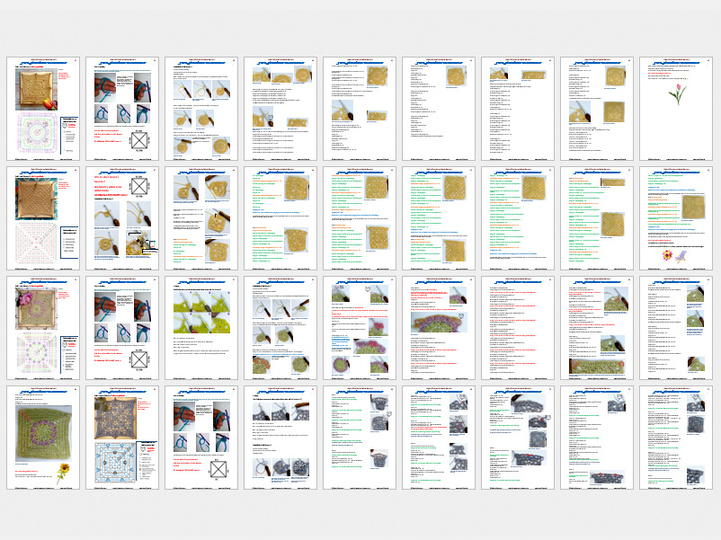 J-CAL Granny Square Jahresdecke Sweet Dream 2022