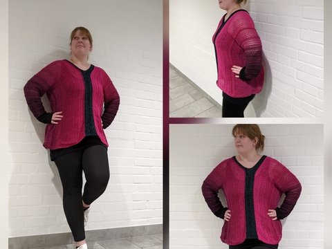 Pink Lady - der Pulli am Stück - Für alle Größen