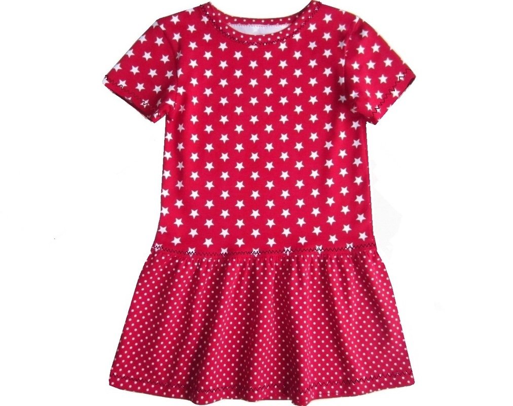 Schnitt und Anleitung Jerseykleid mit 2 Ärmellängen 80-140 - Bild 5