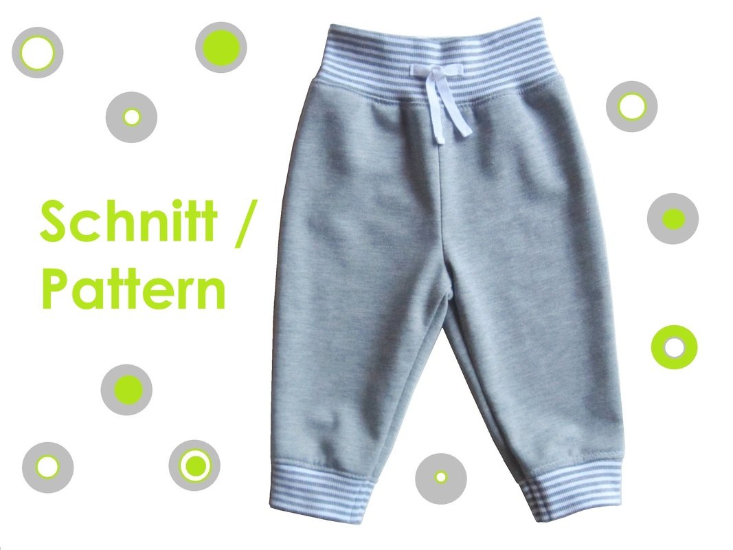 Schnitt und Anleitung Jogginghose Babys Kleinkinder 56-104