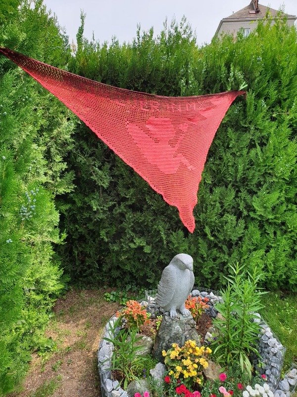 Tuch "forever in my heart" - Filethäkel-Anleitung! - Bild 7