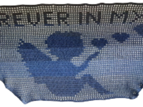 Tuch "forever in my heart" - Filethäkel-Anleitung!