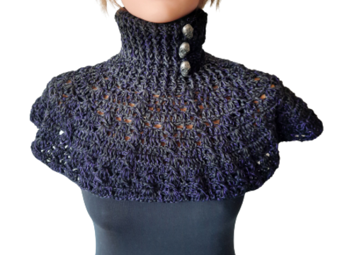 Häkelanleitung Schalkragen "Aurora"