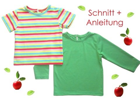 Schnitt und Anleitung Baby und Kleinkinder T-Shirt Gr.56-92