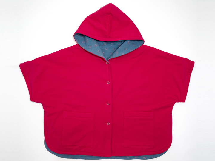 Kinder Poncho PAULA – Wende-Cape Schnittmuster Größen 92-146