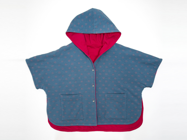 sewing pattern girls poncho PAULA tutorial 2y/3y 4y/5y 6y/7y 8y/9y 10y/11y