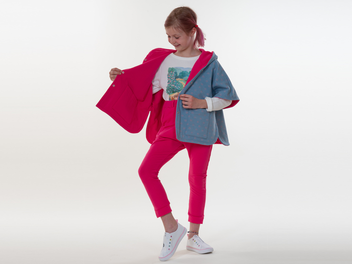 Schnittmuster Kinder-Set Poncho & Hose – Anleitung Datei Gr. 92/98–140/146