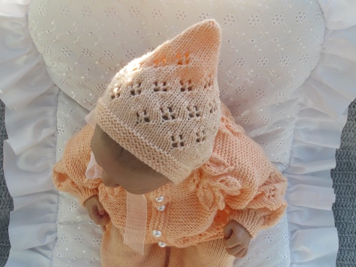 Strickanleitung Babyset HILDE Gr. 50 4-teilig